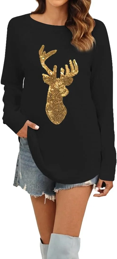 Aoang Women Fall Fashion 2025 Texture Knit Tunic Sweater