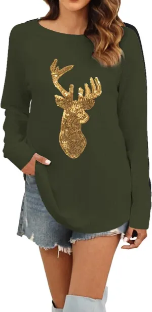 Aoang Women Fall Fashion 2025 Texture Knit Tunic Sweater
