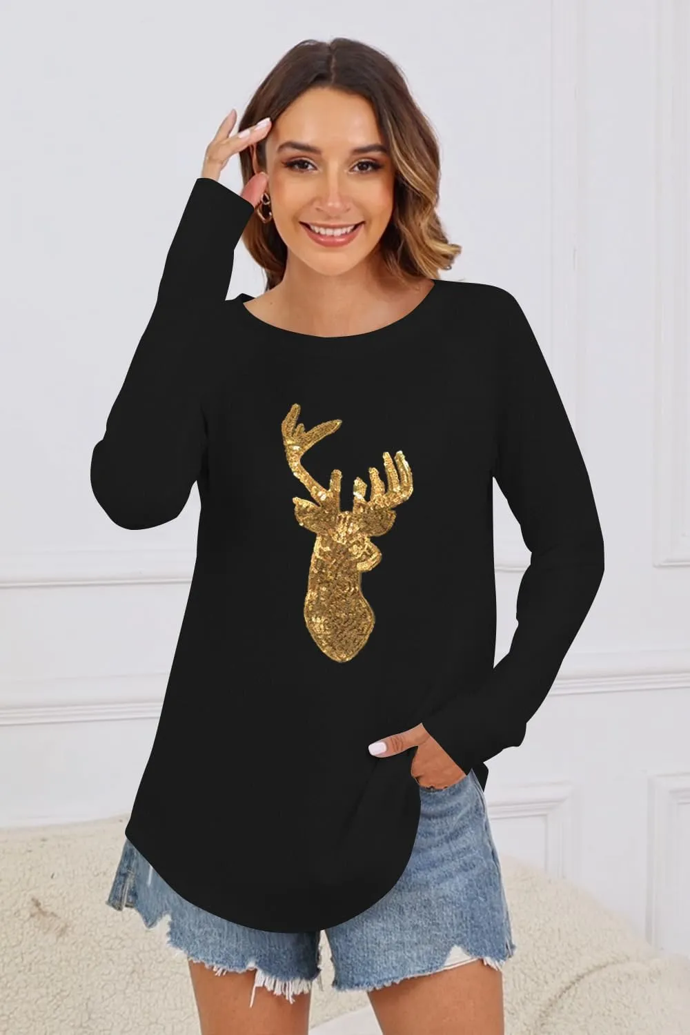 Aoang Women Fall Fashion 2025 Texture Knit Tunic Sweater