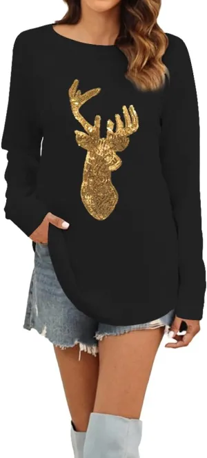 Aoang Women Fall Fashion 2025 Texture Knit Tunic Sweater