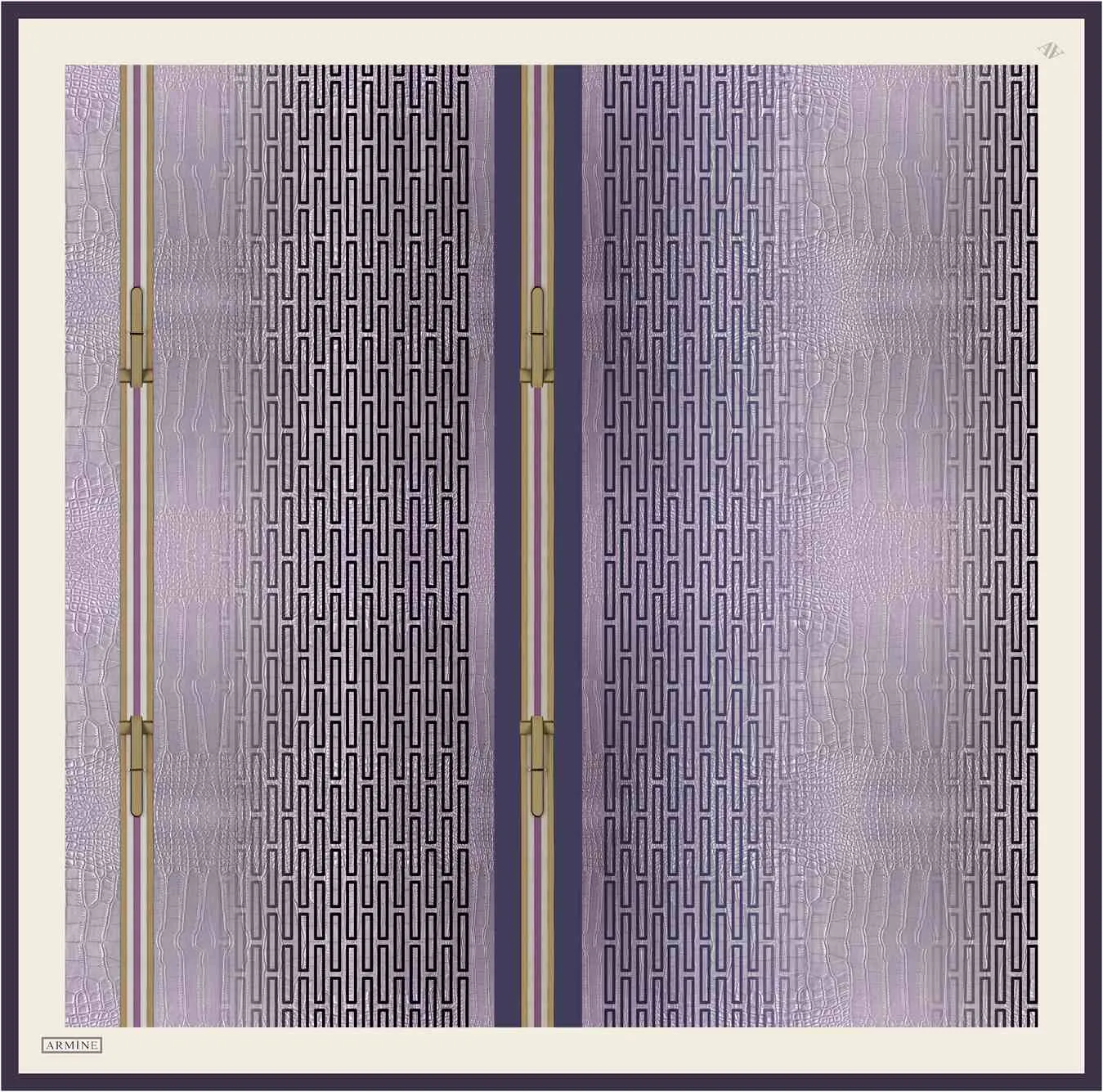 Armine Subway Square Silk Scarf #34