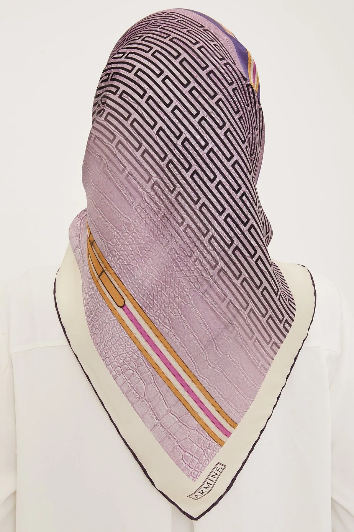 Armine Subway Square Silk Scarf #34