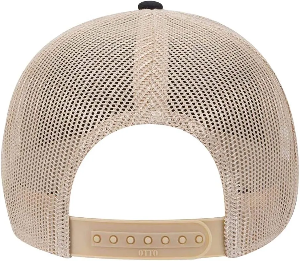 Ashen Fane 6 Panel Low Profile Contrast Vertical Mesh Back Snapback Hat