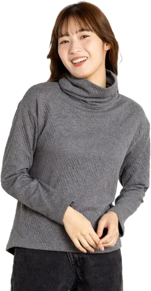 ATIRUNA] Soft Fluffy Dual Layered Off-Turtleneck Knit AT210023 Made in Japan