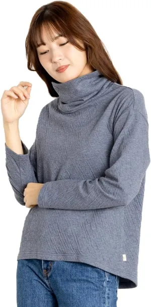 ATIRUNA] Soft Fluffy Dual Layered Off-Turtleneck Knit AT210023 Made in Japan