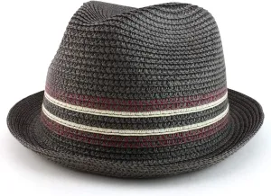 Big Oversized Stingy Brim Pinch Front Fedora Hat