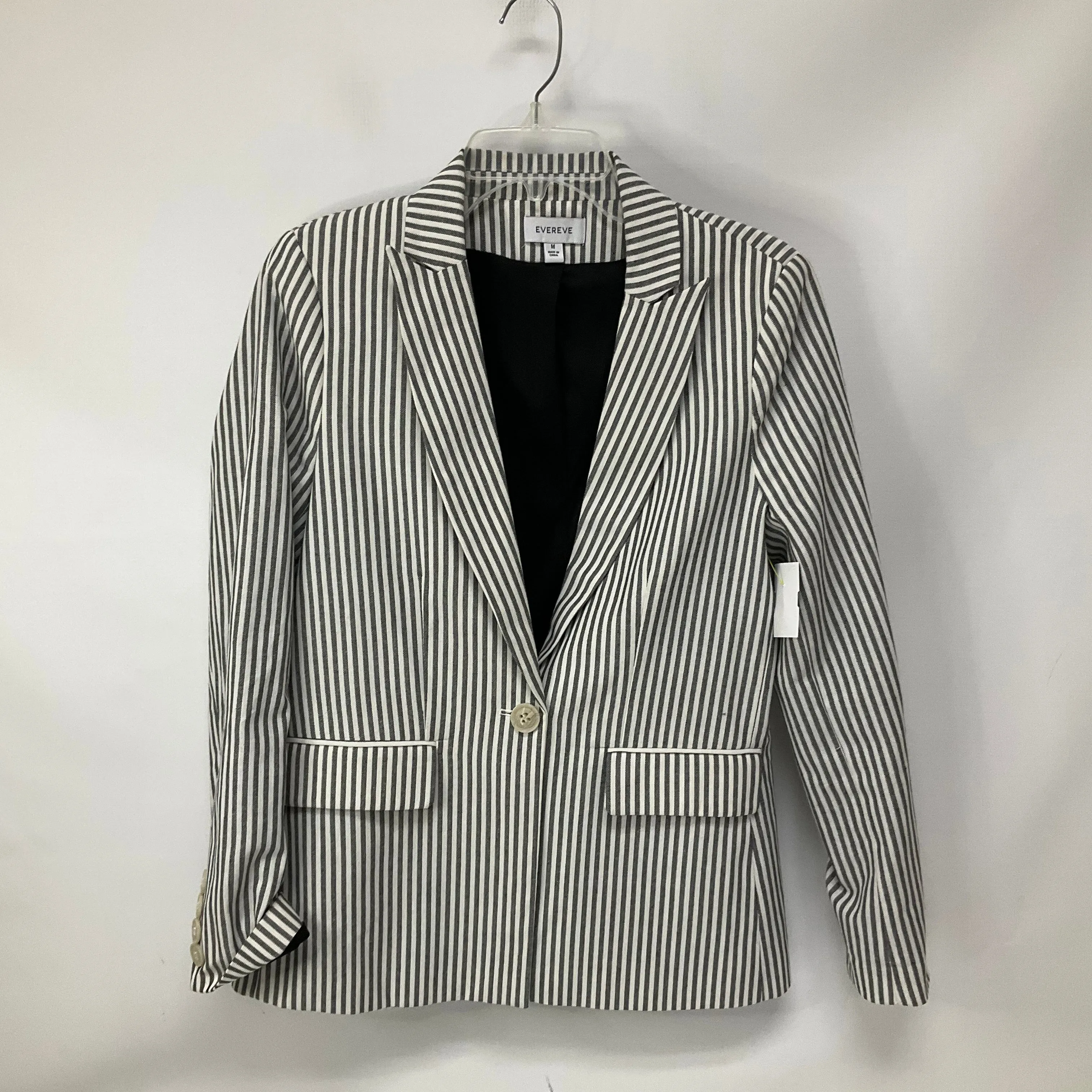 Blazer By Evereve In Striped Pattern, Size: M