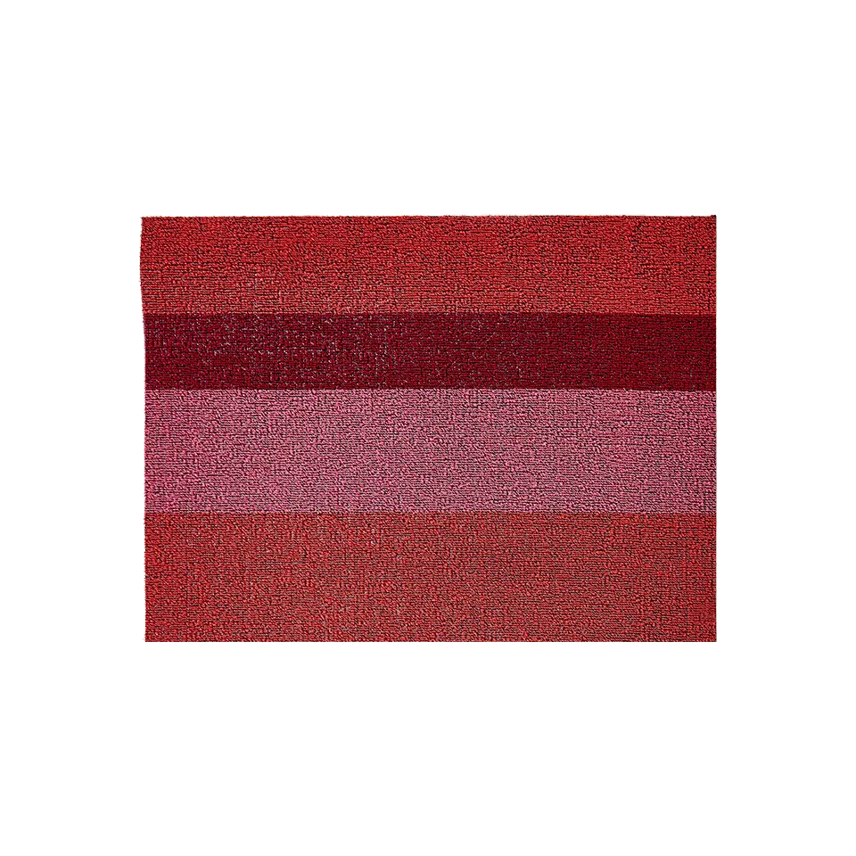 BOLD STRIPE SHAG DOORMAT, PUNCH