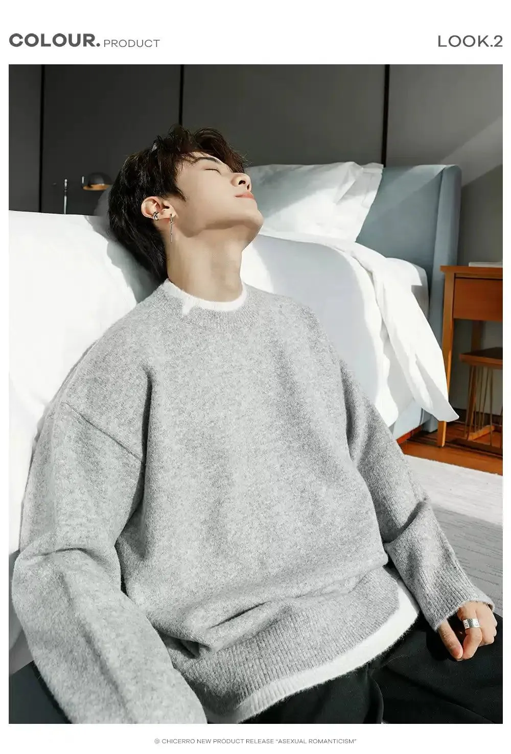 Chuan Layered Style Minimal Sweater