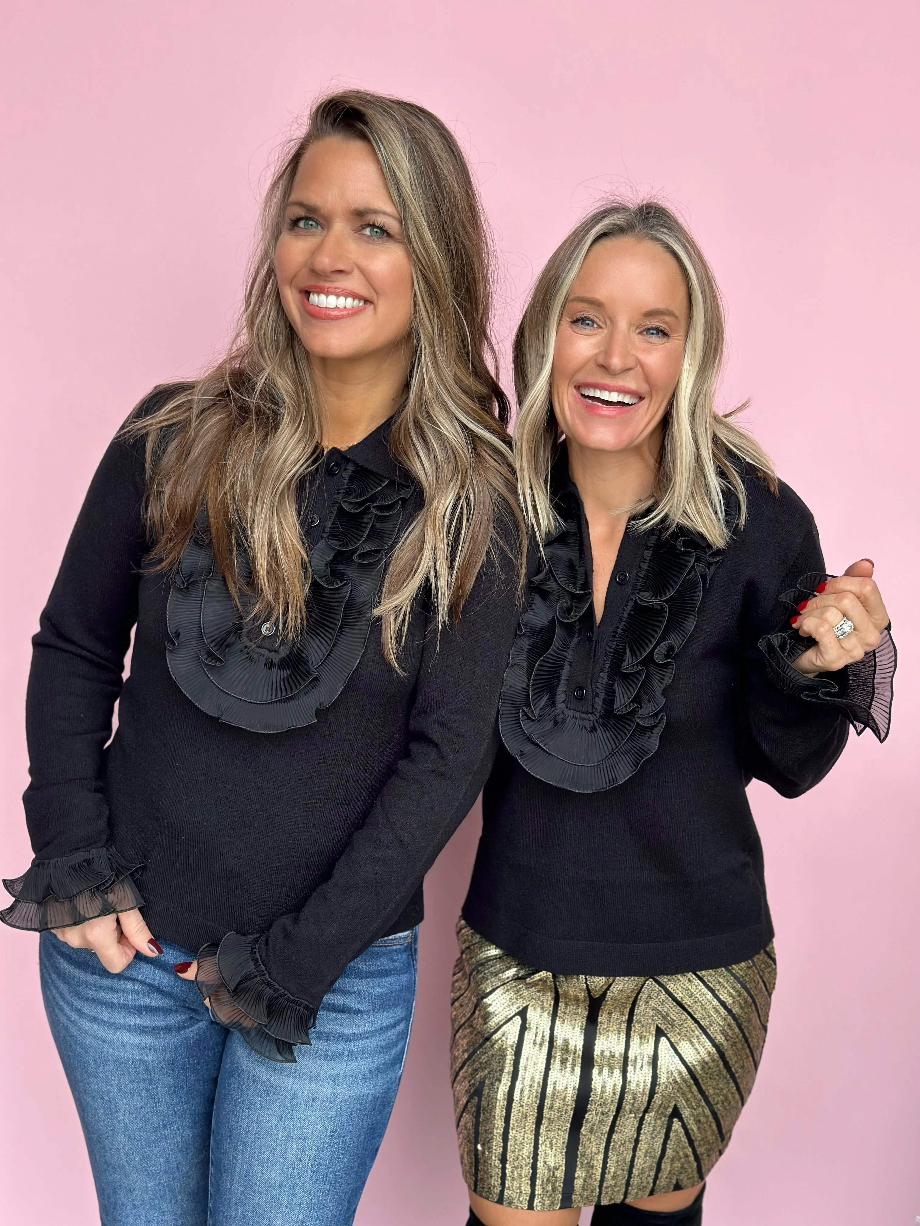 City Chic Ruffle Sweater-FINAL SALE