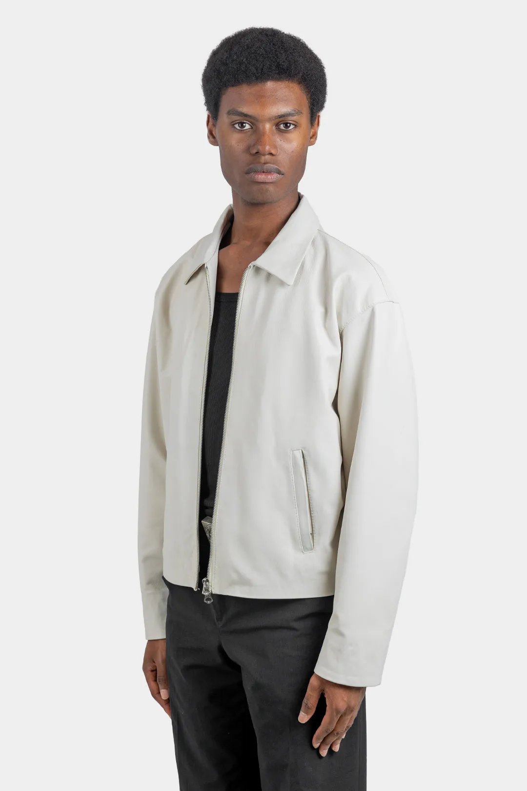 Cropped Leather Jacket