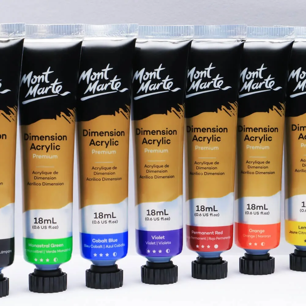 Dimension Acrylic Paint Intro Set Premium 8pc x 18ml (0.6 US fl.oz)