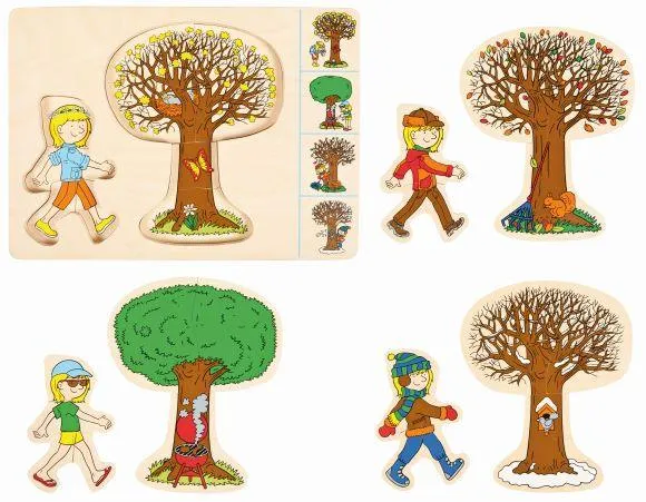 Educo Four Seasons 4 Layers Puzzle 3yrs 