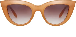 Freckles Mark Vintage Retro Cateye Sunglasses for Women Bold Colorful Cat Eye UV400 Protection
