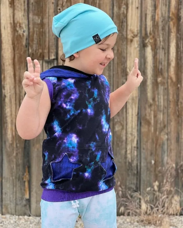 Island Blue | Jersey Knit Beanie - Newborn