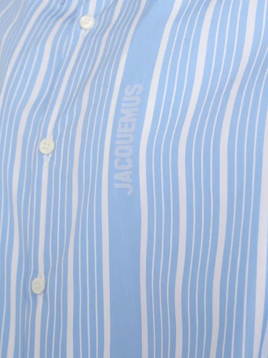 Jacquemus   La Chemise Simon logo striped shirt 