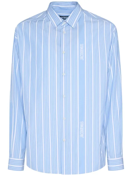 Jacquemus   La Chemise Simon logo striped shirt 