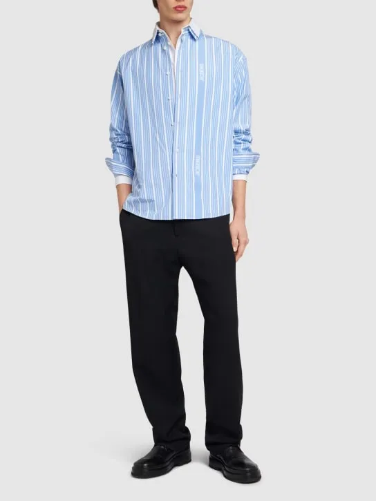 Jacquemus   La Chemise Simon logo striped shirt 