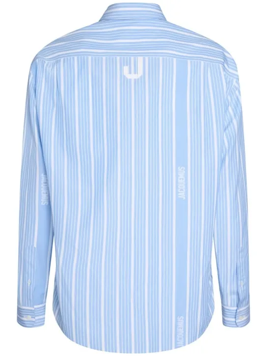 Jacquemus   La Chemise Simon logo striped shirt 