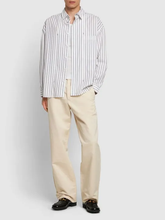 Jacquemus   La Chemise striped cotton shirt 