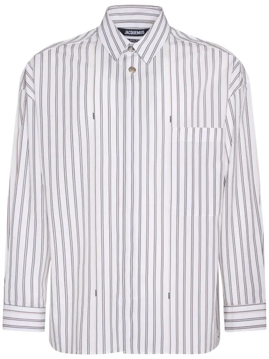 Jacquemus   La Chemise striped cotton shirt 