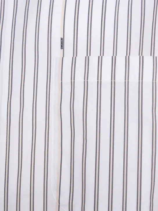 Jacquemus   La Chemise striped cotton shirt 