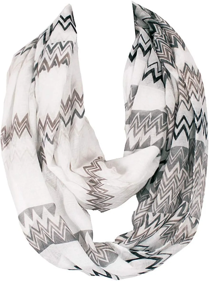 Lightweight Scarfs for Women Infinity Plaid and Striped Many Style