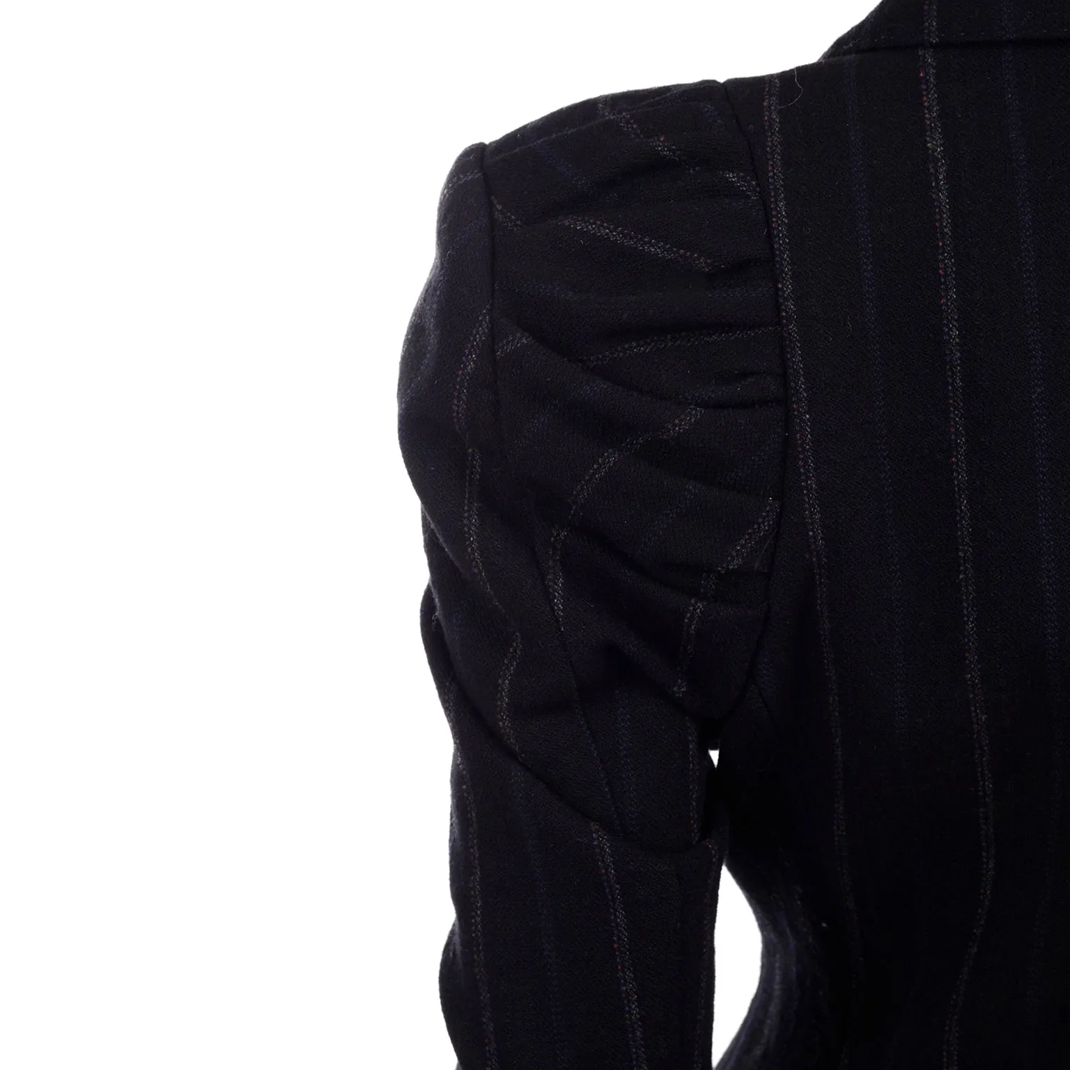 New Marc Jacobs for Louis Vuitton 2010 Charcoal Gray Pinstripe Coat