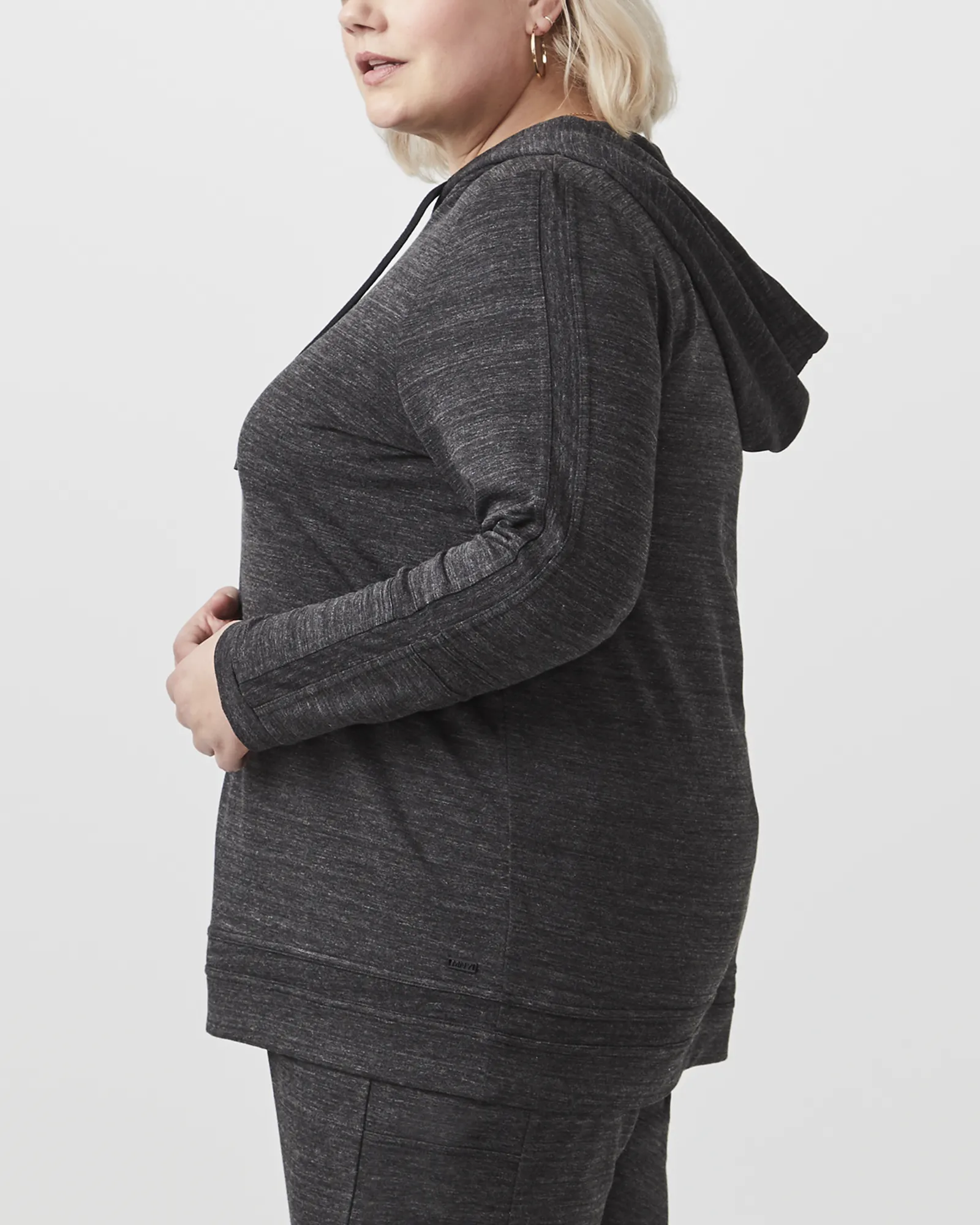 Qiana Knit Hoodie | Black
