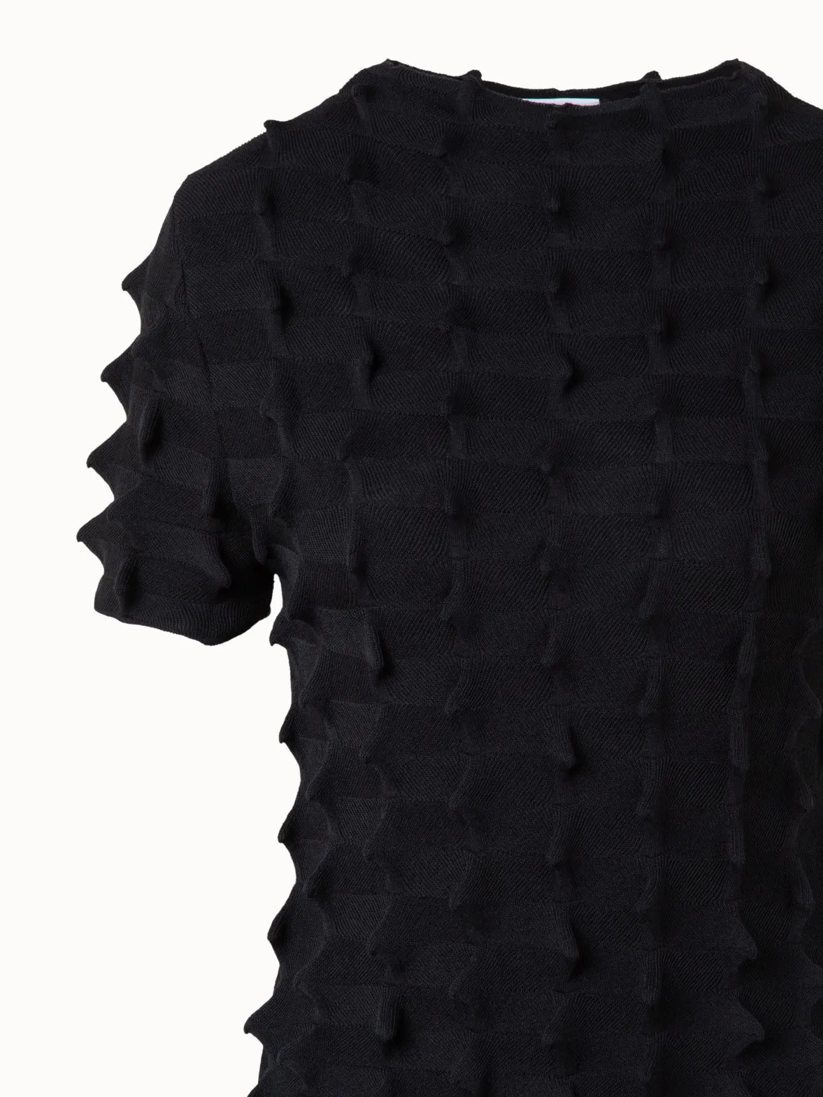 Short Sleeves Sweater in 3D Sail Look
