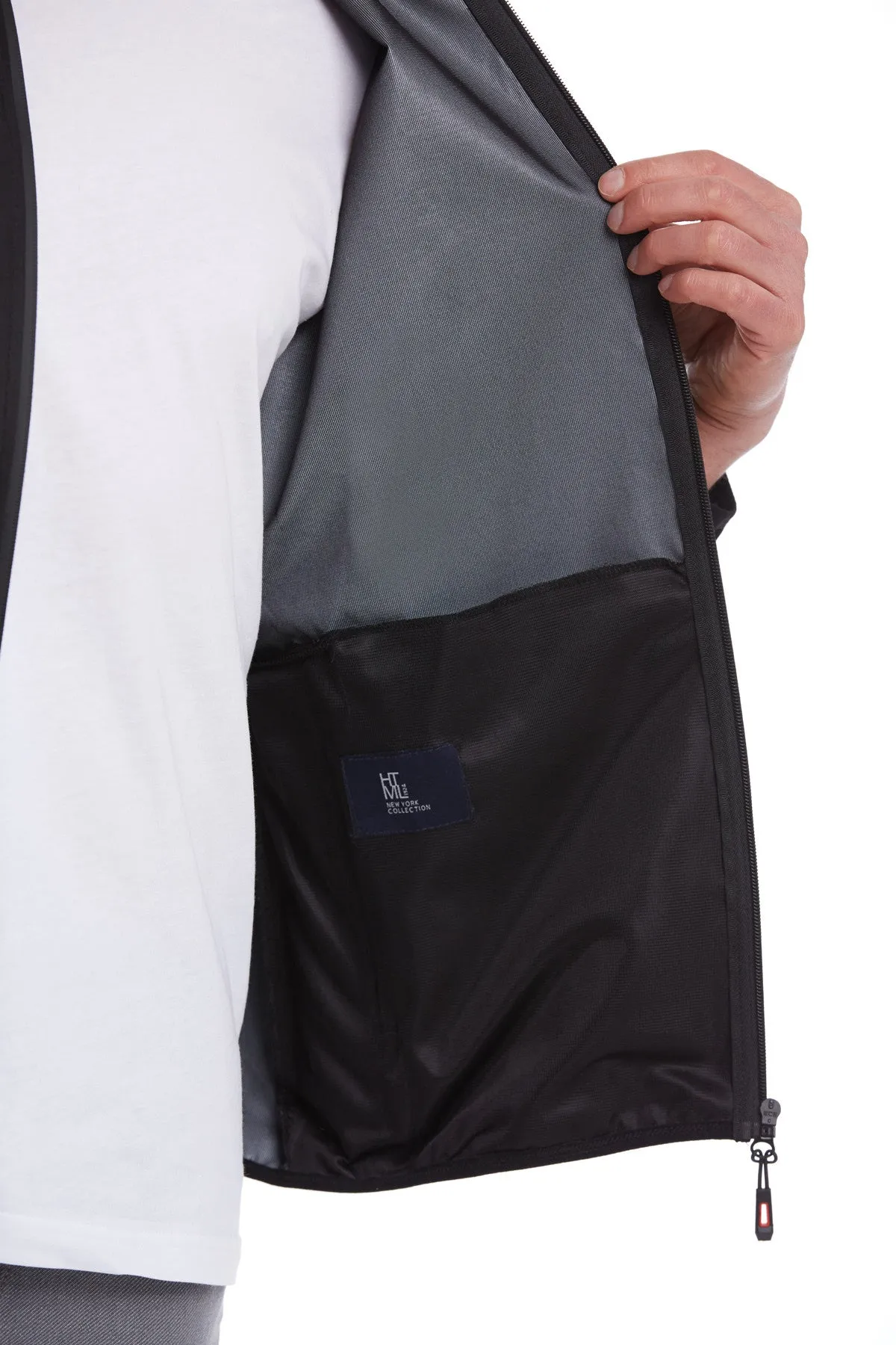 Slim Fit Black Seasonal Lykia Hooded Coat