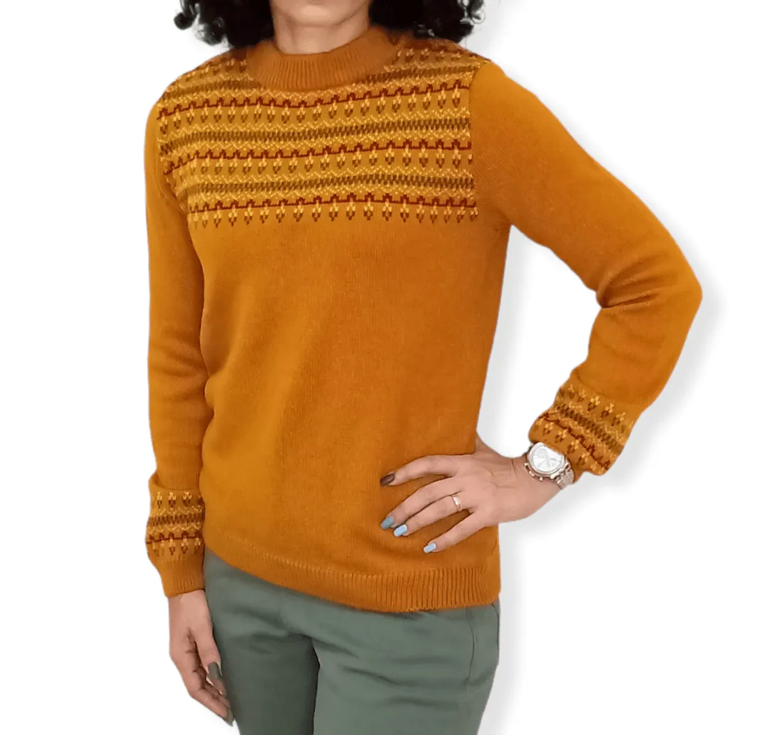 [slim-fit] Women Pullover - Orange