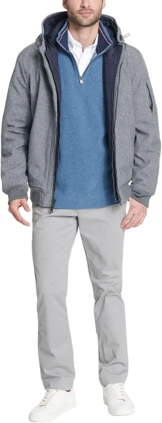 Tommy Hilfiger Men's Soft Shell Active Filled Bomber Jacket