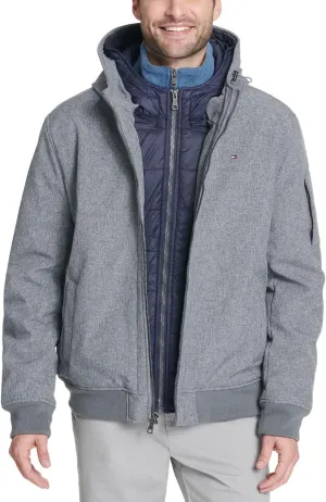 Tommy Hilfiger Men's Soft Shell Active Filled Bomber Jacket