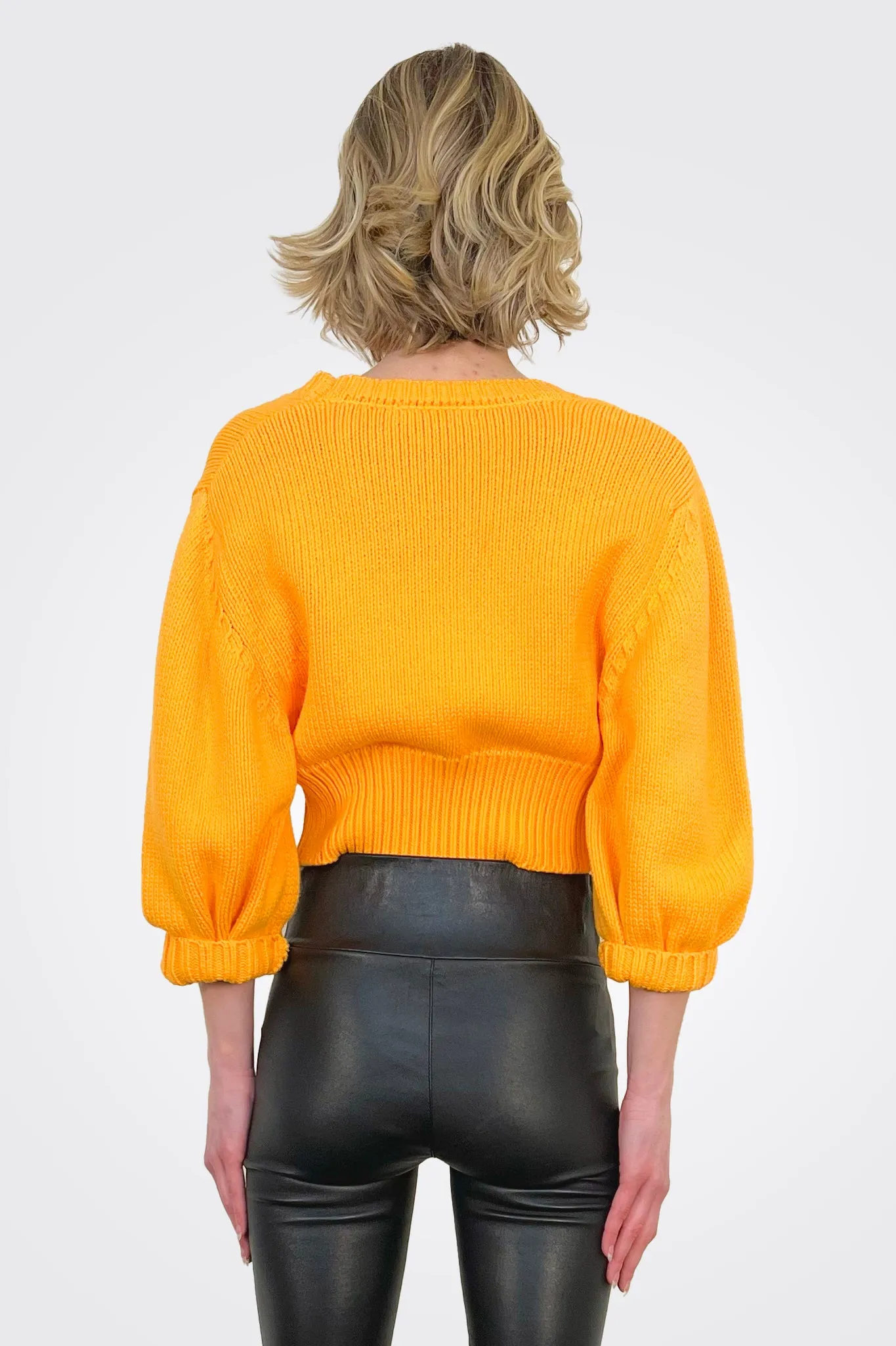 Vienna Cardigan - Bright Orange