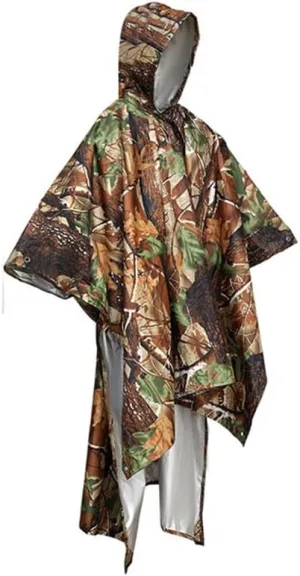 Waterproof Poncho Raincoat for Outdoor Camping, Tent Mat, Rain Coat, Cover Hood, Hiking, Cycling, 220x140cm
