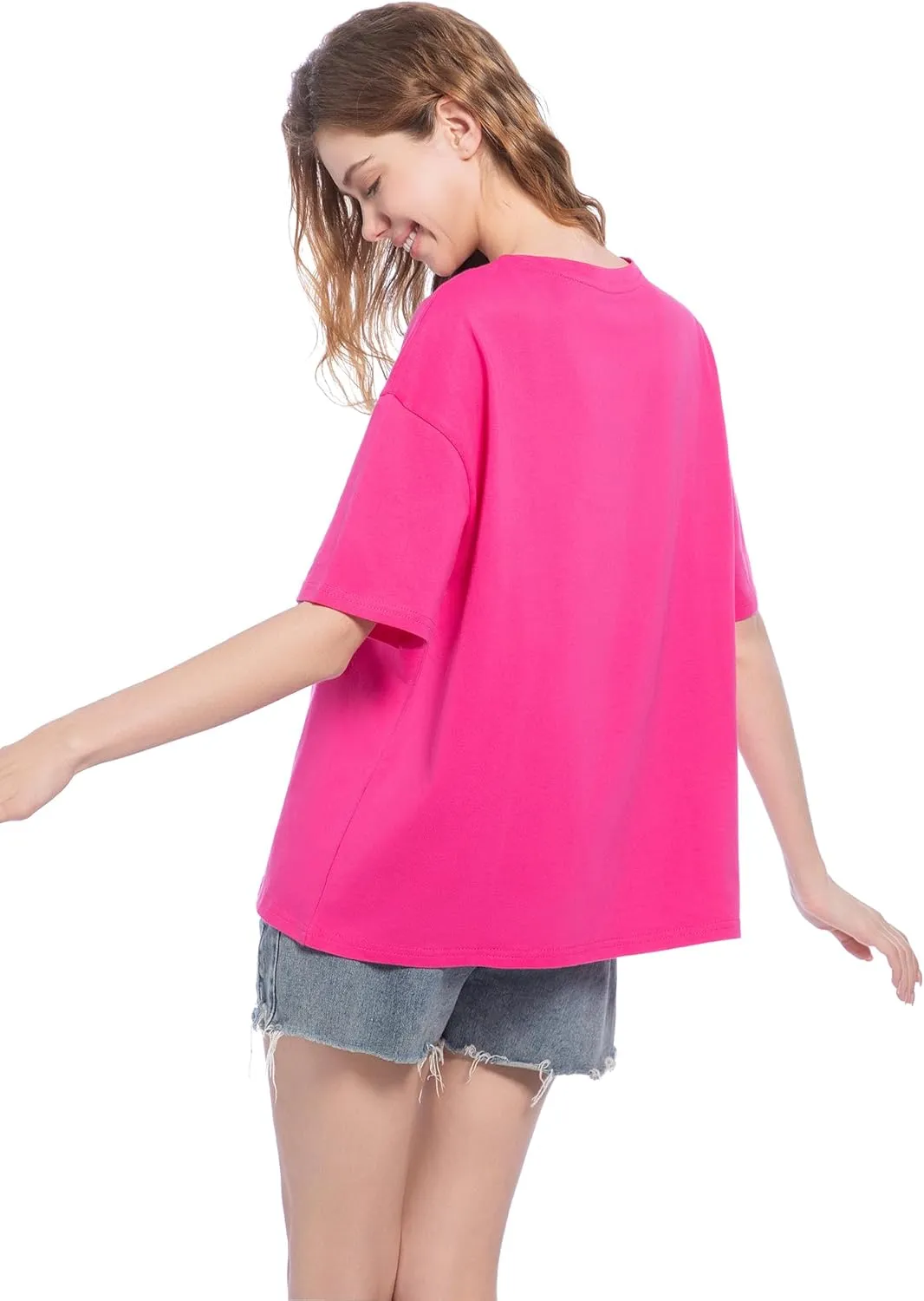 Women Oversized Strawberry Short Sleeve Tee Shirt