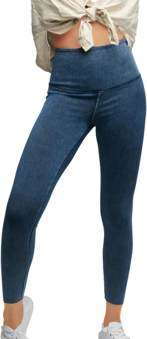 Women's Comfortable Yoga Jeggings with Denim Look Lightweight High Waist Leggings 25" 28"